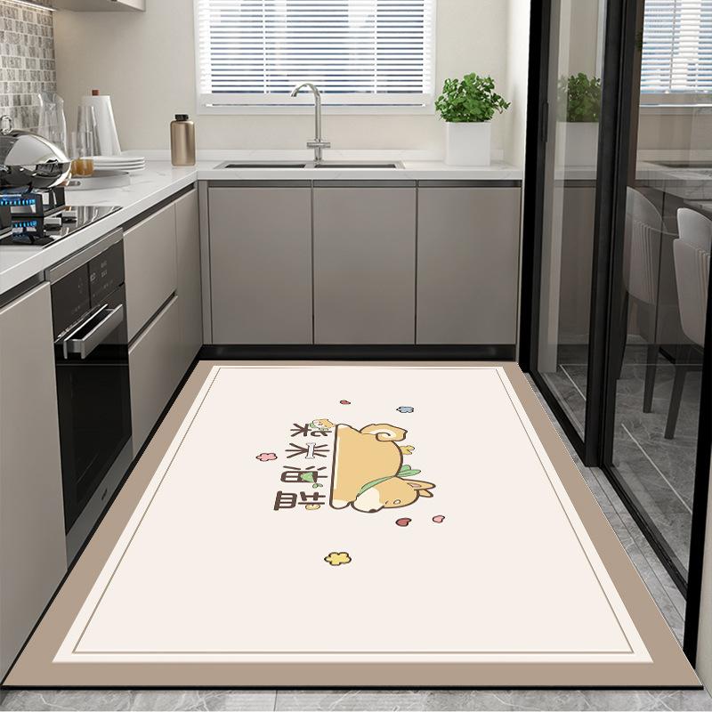 Alfombrilla de suelo de lodo de diatomeas Tienda completa Alfombrilla de suelo para el hogar Cocina Absorción de agua Aceite Antideslizante Restaurante Alfombrilla de suelo Lodo de diatomeas