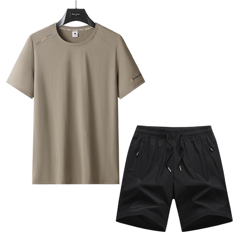 2026 Men's Quick-Dry Sports Set: T-Shirt and Casual Shorts