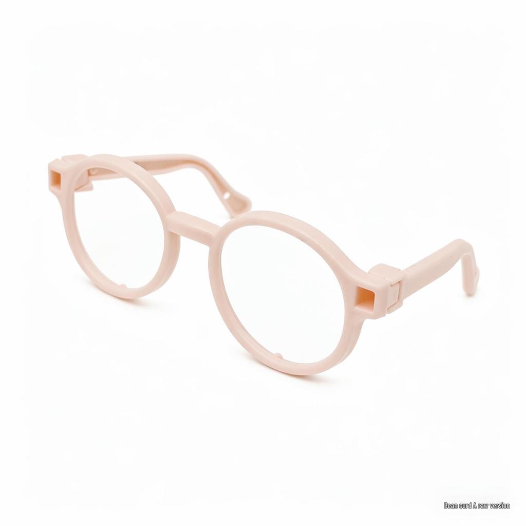 10cm & 20cm Cotton Plush Bear Glasses - Self-Deprecating Bear Doll Accessories