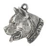 American Staffordshire Terrier, Amstaff I - Silver-plated Key Ring with a Dog In a Gift Box, Handbag Decoration, Backpack Pendant by Art-Dog Brand
