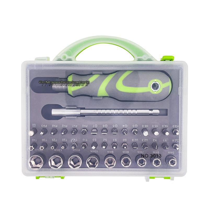 Multi-Functional Magnetic Screwdriver Set: Phillips & Flathead with Replaceable Bits