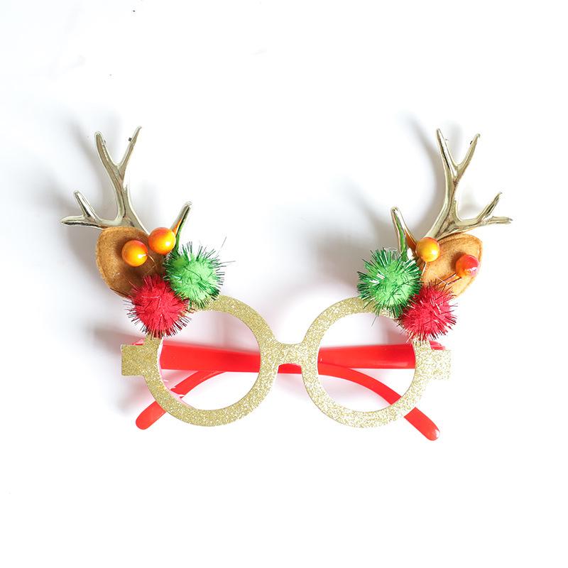 Christmas Party Set: Glasses, Headband, Hair Clips - Cartoon Gift for Kids' Birthdays