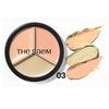 THE SAEM Cover Perfection Triple Pot Concealer 13.5g – 7 Color Correcting Cream Palette for Flawless Coverage & Contouring