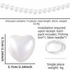 10/12/15/20pcs Plastic Beaded Garland Heart-shaped Stars White Ball Pendant  Wall Decor
