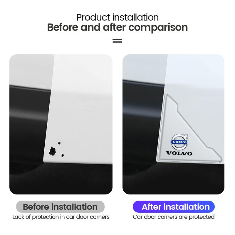Silicone Car Door Corner Cover Buffer Sticker Protection Scratch Protector For Volvo XC90 V90 V60 XC60 V40 S80 S60 S90 C40 XC40