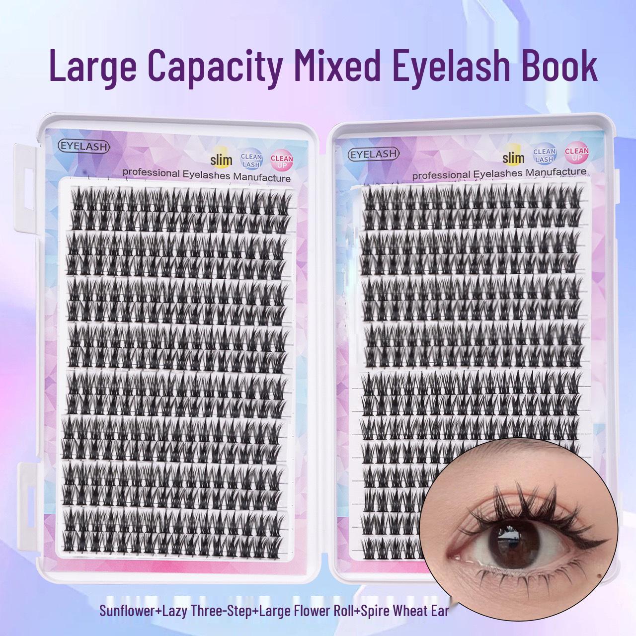 

Segmented DIY Self-Grafting Eyelash Kit: 30p/40p Mixed Pack False Eyelashes