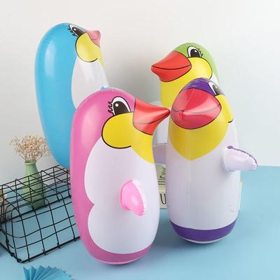 Inflatable Animal Toy Cute Penguin Toy Float Pool Animal Toy Funny Blow Up Penguin Balloons for Kids Birthday Party