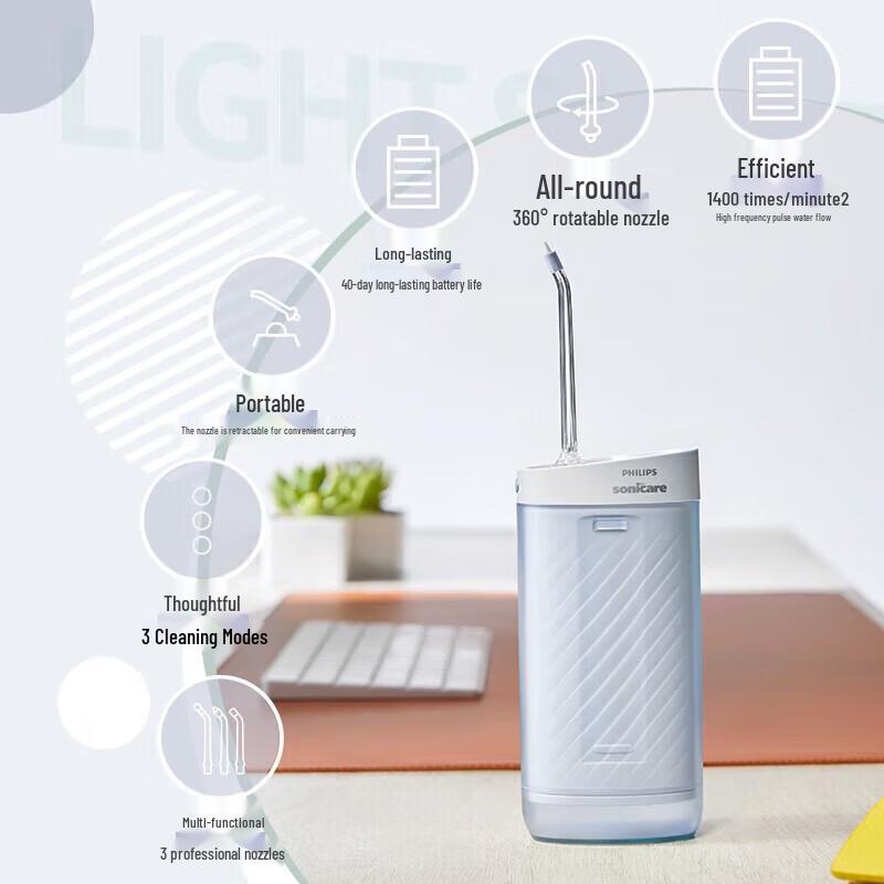 Philips Green Portable Water Flosser