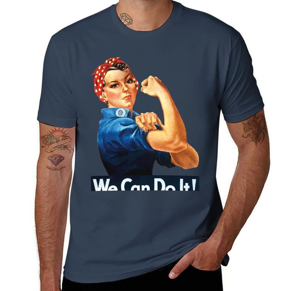 We Can Do It Pop Art Tshirt Work Comfort Tshirt For Unisex
