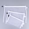 Zipper Mesh Bags 8 Pack 3 Sizes Waterproof Clear Lightweight Pouches for Outdoor Hiking Small Accessories Storage
