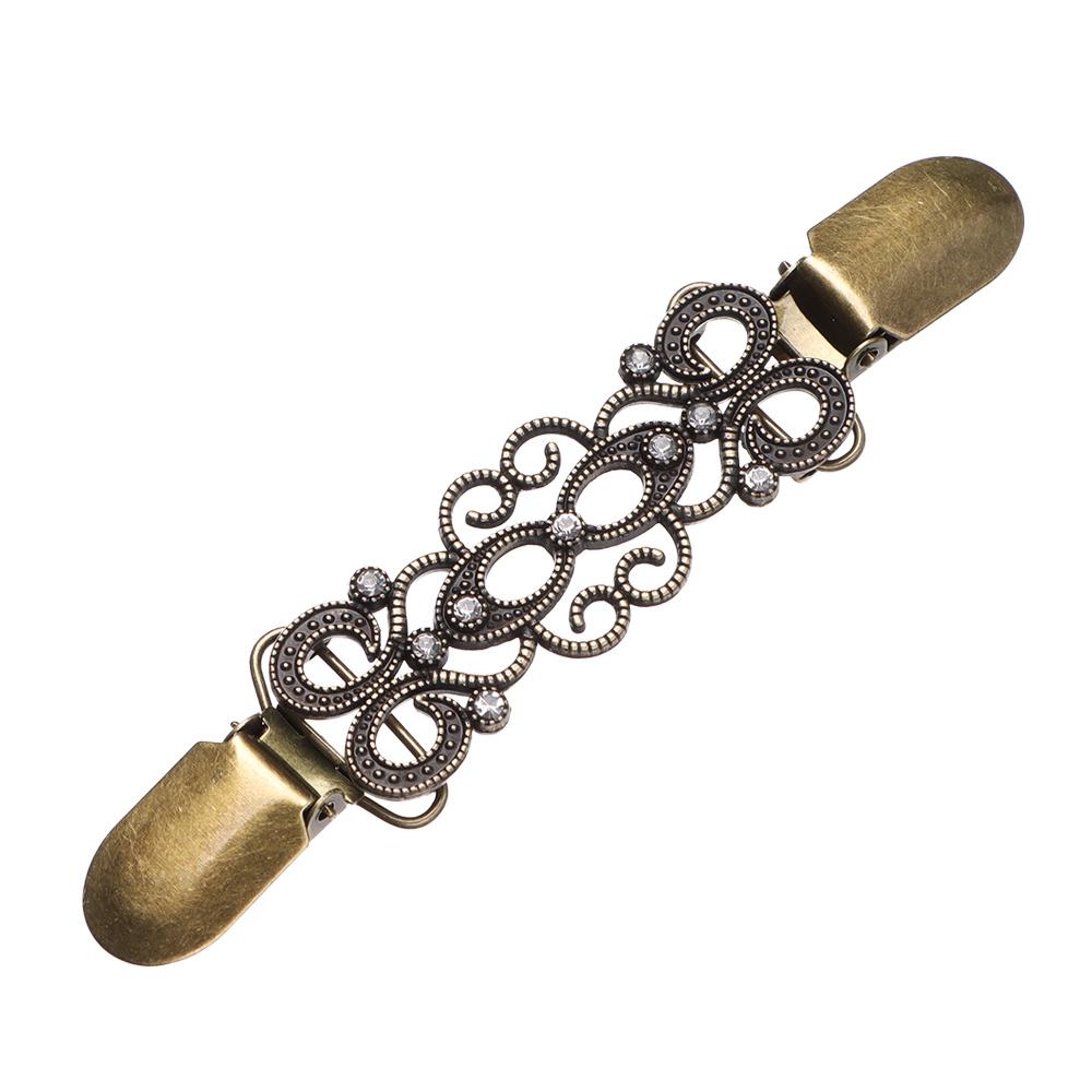 

Мода Зима Ретро Новый Зажим для Кардигана Утиный Зажим Застежки Шаль Брошь Свитер Блузка Булавка античный бронзовый