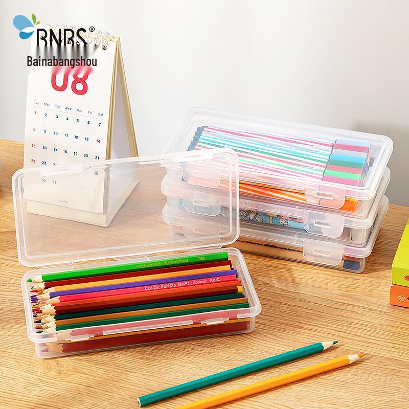 Transparent Flip-top Multi-functional Desk Organizer Box