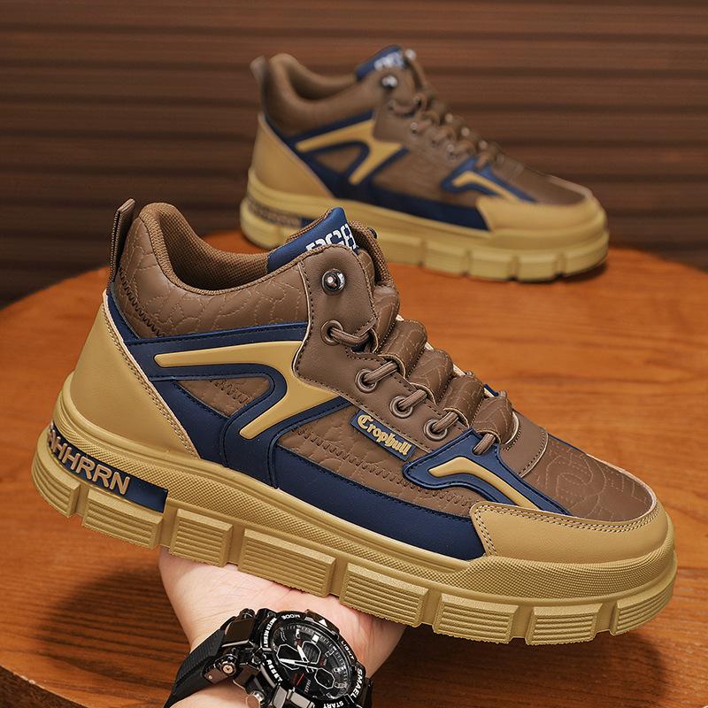 Men's shoes new Martin boots autumn and winter shoes outdoor non-slip and wear-resistant tooling boots heightening casual versatile trendy shoes