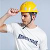 ABS-Schutzhelm Atmungsaktiver stoßfester Helm mit Belüftungsöffnungen Mehrpunkt-Stoßdämpfer Reflektierendes Band für Lager