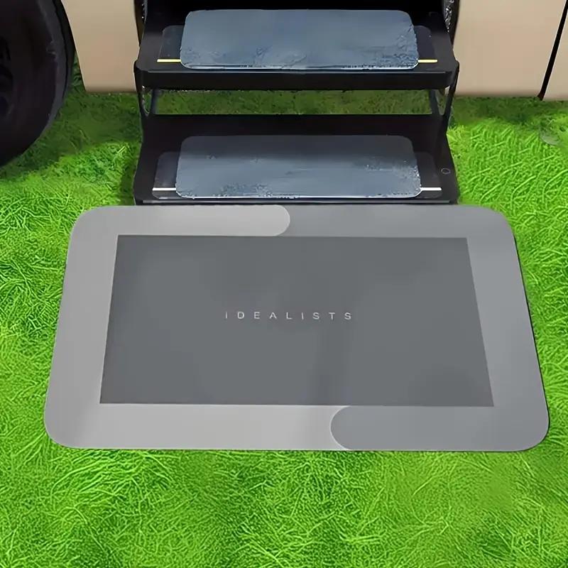 Covoraș universal din diatomit 40×60 cm — antiderapant și cu uscare rapidă, pentru baie, ușa de la intrare, camping și rulotă
