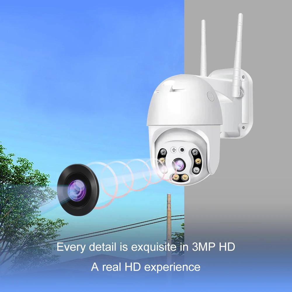 WiFi Camera Outdoor Home Security IP Smart Monitor Video Surveillance Camera Full Color Night Vision CCTV
