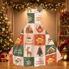 Women's Sexy Off Shoulder Christmas Print Retro Dress for Party