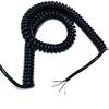 Spring Sprial Black Spring Cable 3 Core 22AWG Spring Spiral Cable Stretch 1 Meter To 15 Meters Telescopic Wire Retractable Coil (Size : Stretch 2