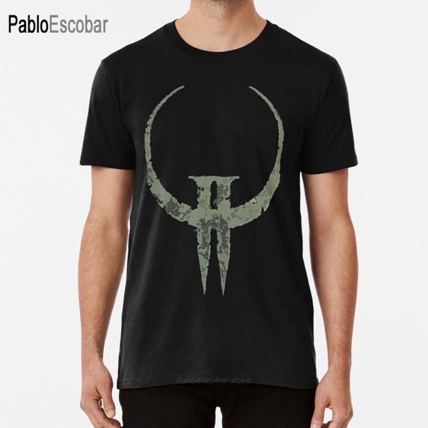 Quake Ii T Shirt Quake 2 Ii Id Software Carmack Logo Fatal1ty Male Cotton Tshirt Fashion Unisex Teeshirt 4xl 5xl