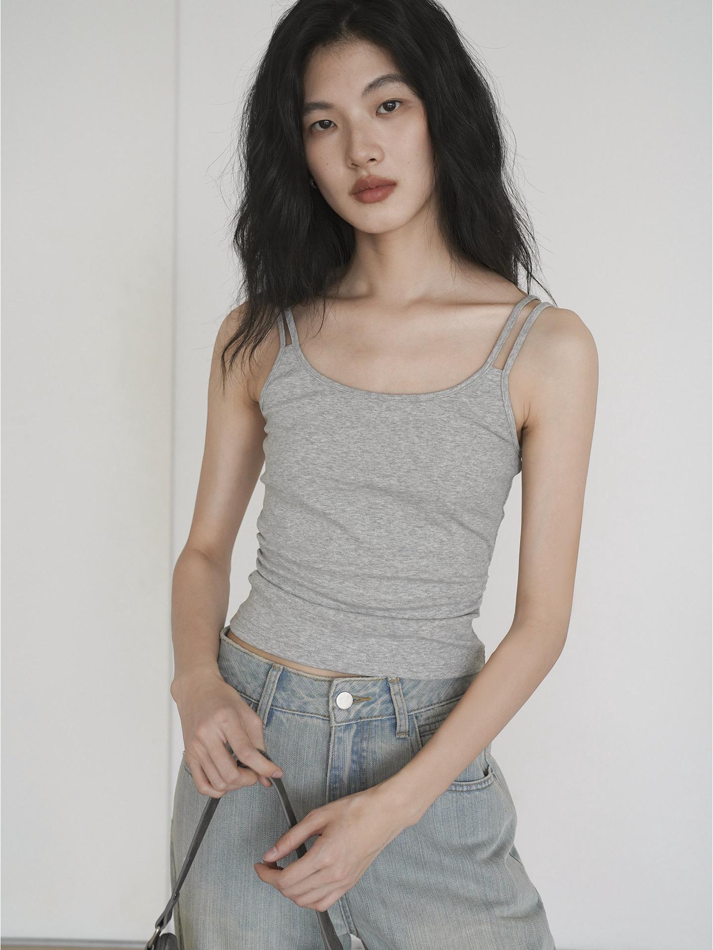 EighthMonth Women s 2026 Summer Slimming Camisole Vest - Waist-Cinching, Flattering Hot Girl Top Large