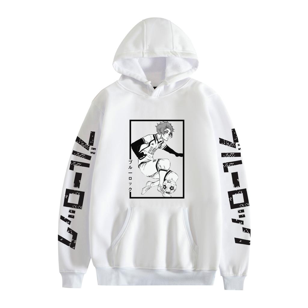 BLUE LOCK Man Hoodie Sweatshirt für Herren Damen Unisex Grafikdruck Cooles Streetwear Hoodie