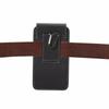 Men's Lightweight Leather Waist Phone Bag - Oxford Nylon, Horizontal/Vertical Style