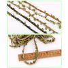 10m Cloth Hemp Rope Artificial Green Leaves Rattan DIY Craft Decorative Ribbon Christmas Ornament