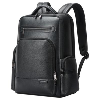 Bopai Herren Leder Business Reise Rucksack 16-Zoll Laptop Tasche