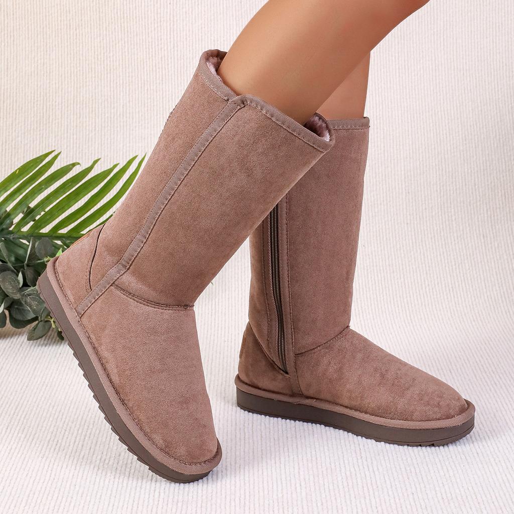 Women Winter New Design Elegant Retro Thick-soled Boots Daily Leisure Flat Non-slip Women Snow Boots Shoes for Women