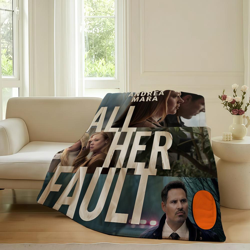 Thriller TV series A-All Her FaultS Blanket For Sofa Office Bed Plane Travel Sleep Read Relax Camping Soft And Warm 75x90cm