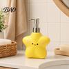 Versatile Soap Container 400ML Cartoon Star Dispenser with Plastic Pump, Refillable Liquid Hand Container, Empty Shower Gel Lotion Bottle for Bathroom