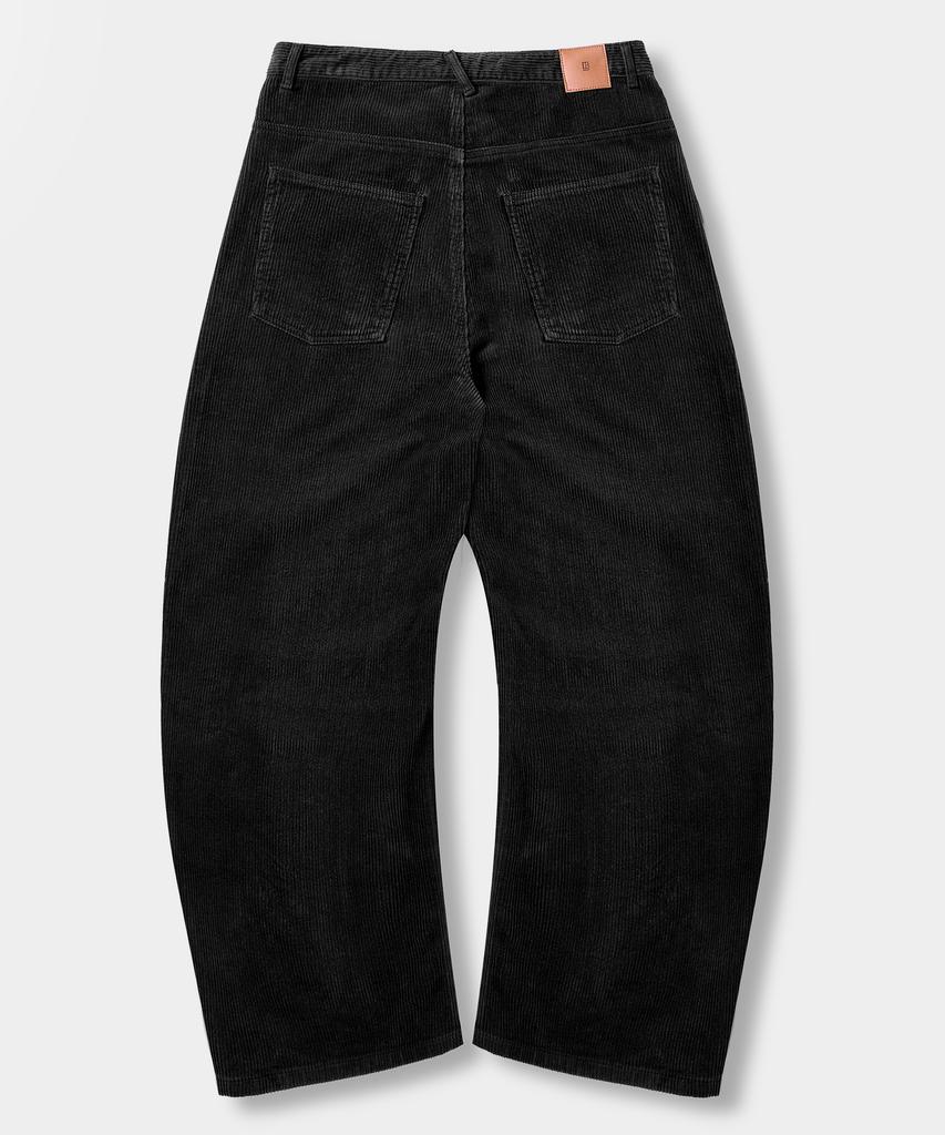 Dimiteulibeullaeg Essential Fade Wash Curved Pants_Corduroy Black