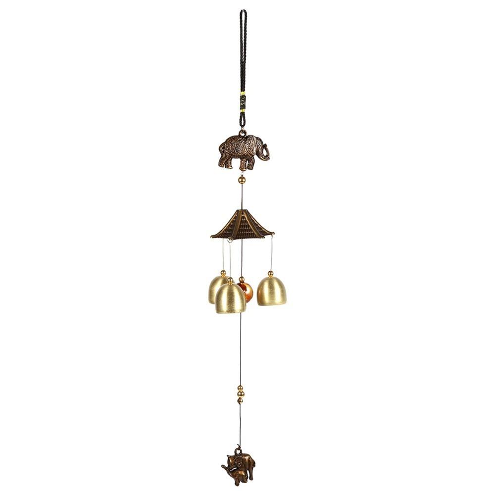 Metal Hanging Bell Ornament Elephant Outdoor Yard Decor Decorative Sound Ornament Tree Decor