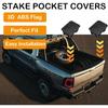 Ram 1500 Bed Rail Caps Covers, Stake Pocket Compatible with Dodge Ram -2024 2025Truck Tonneau Covers Accessories(Set of 2) (Black)