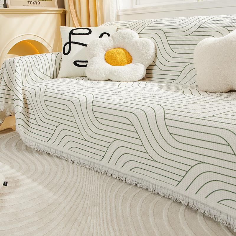 Chenille Sofa Cover Cloth, Universal Dustproof Sofa Cover for All Seasons, Anti-cat Scratch, Dustproof All-inclusive Sofa Cover Cloth, Thickened