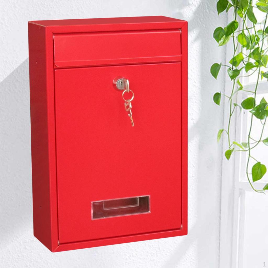 Wall Mounted Mail Box Lockable Keys