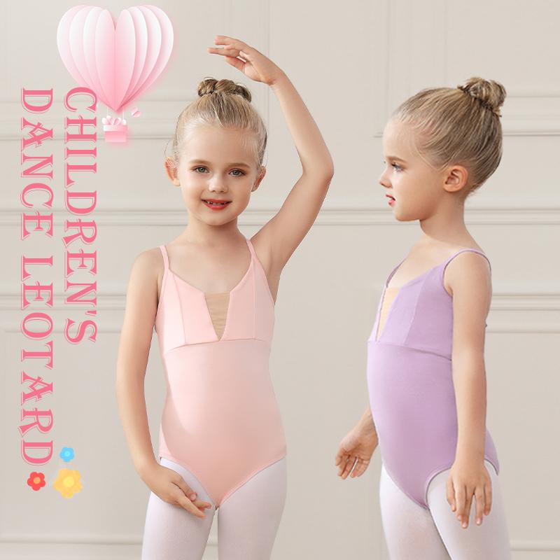 Children Dance Leotards Girls Ballet Leotard Gymnastic Bodysuit Performance Ballerina Ballet Dance Leotard