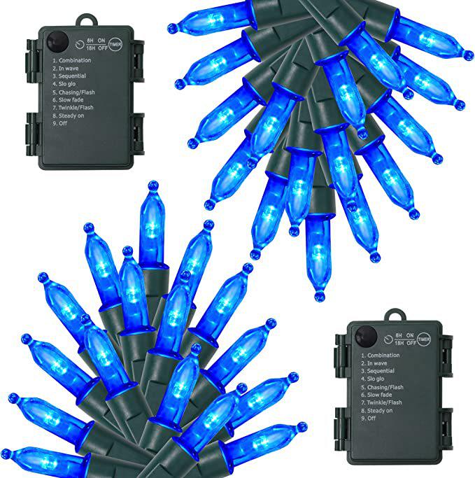 Outdoor Waterproof LED Bubble String Lights - Holiday Decorative Mini Christmas Tree Lights