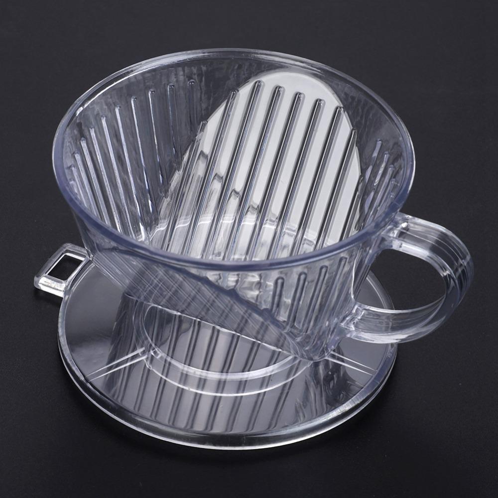 Small Size Coffee Dripper Transparent Reusable Filter Cup Reusable Cone Coffee Cup  Manual Brewing