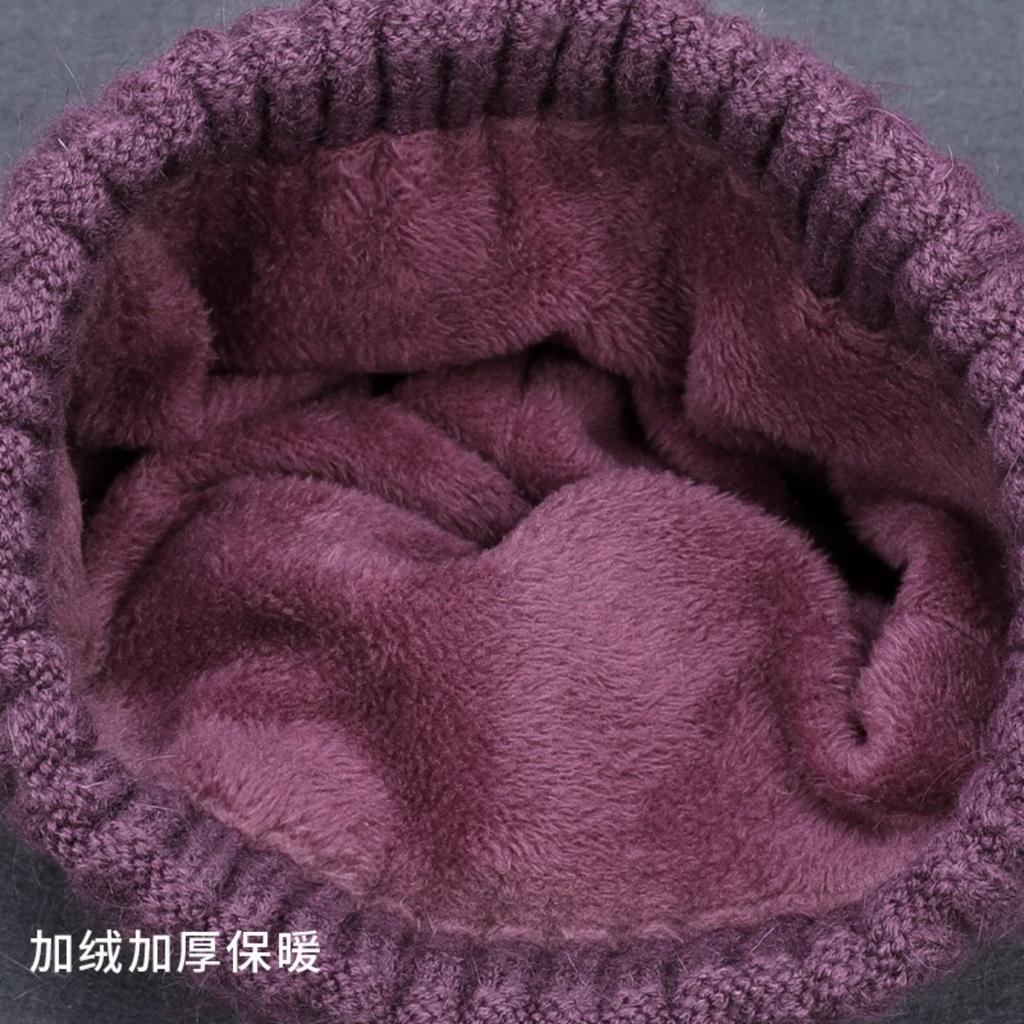 Ladies, Knitted Hats, Knitted Hats, Warm Hats, Cotton Hats, Plush Hats, Thickened Hats