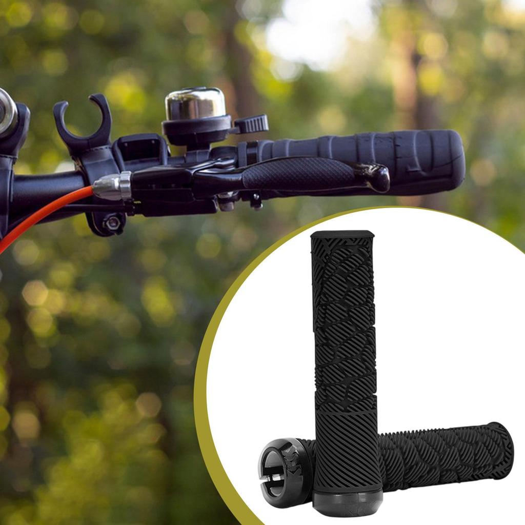 Bike Handlebar Grips Ergonomic Riding Accessories for Foldable Bikes Universal Replacement for Mountain Road Bikes Shockproof 2x