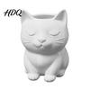 Healing Desk Decor Cat Pen Holder Cute Kitty Organizer for Stationery Storage