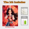 Disney Pearl Painting Pearl Aesthetic Mulan for Beginners and Adults, DIY Pearl Diamond Art Painting Kit for Home Wall Decor Gifts