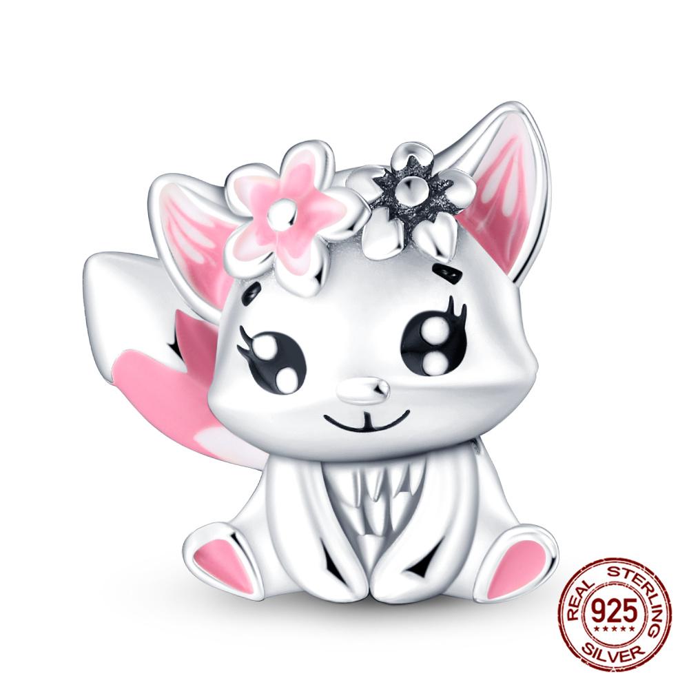 Originale Eulenperlen, 100 % Kupfer, Glückskatzen-Elefanten-Anhänger, passend für Originalarmbänder, DIY-Schmuckherstellung, Geschenk für Frauen