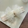 Pearl Bow Mesh Baby Headband - Princess Birthday Accessory