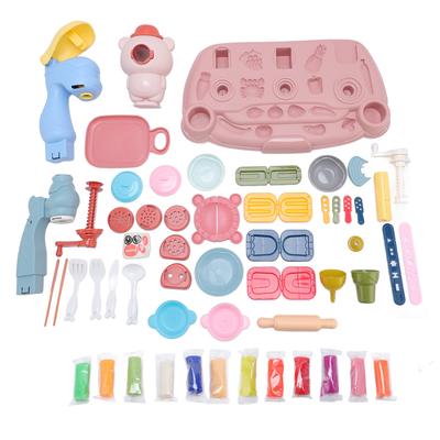 Color Dough Play Set Plastic Develop Creativity Improve Hands Eye Coordination Fun Noodle Maker