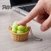 Unique Bag Decoration 3D Printed Fruit Fidget Clicker Toy with Mechanical Press, Stress Relief Keychain, Cute Vegetable Charms Sensory for Teens