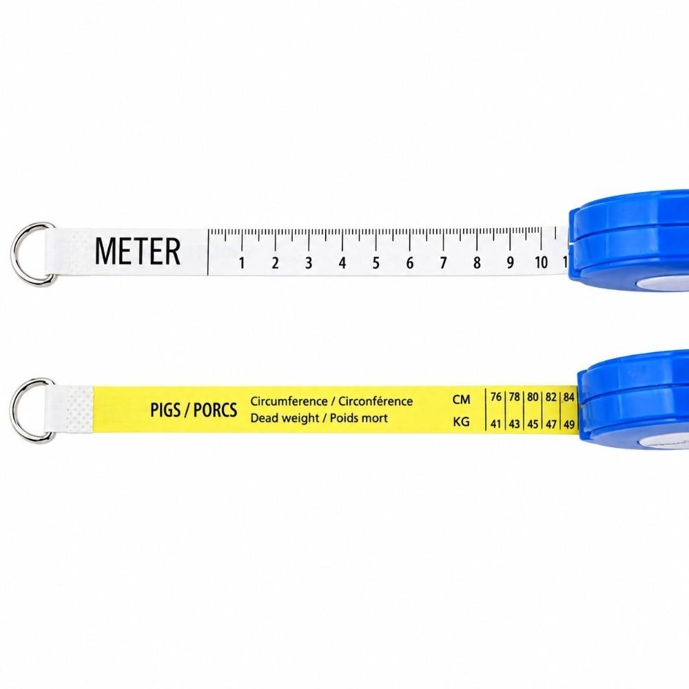 2.5m/8.20 ft Retractable Measuring Tape ABS Livestock Weight Tape  Pig Measurement