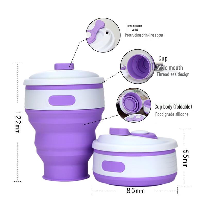Portable Silicone Collapsible Travel Mug