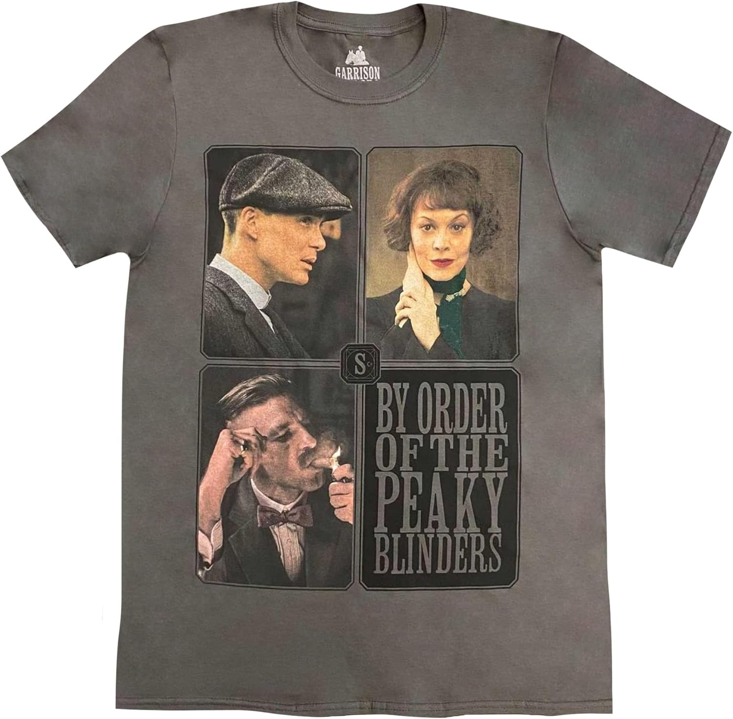 Peaky Blinders Unisex Adult Cotton Portrait Plaid T-Shirt XL